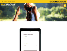 Tablet Screenshot of livewithyoga.com